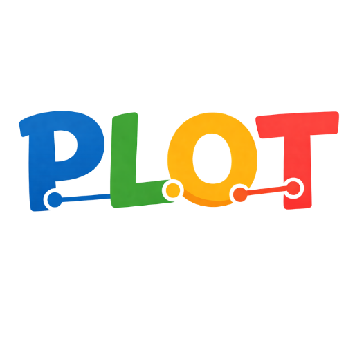 The logo of P.L.O.T., the AI agent of Fosforo